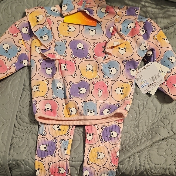 Care Bears 3 Piece Set With Care Bears Girls Size 18 Months - Picture 1 of 8